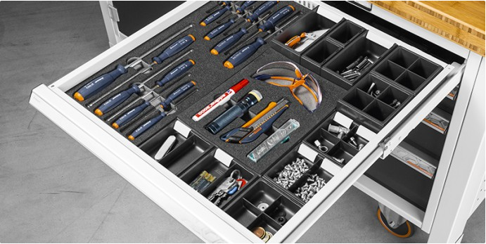 termoformati per carrelli portautensili