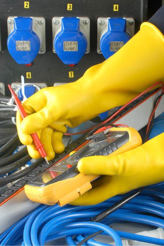 rischio elettrico dpi